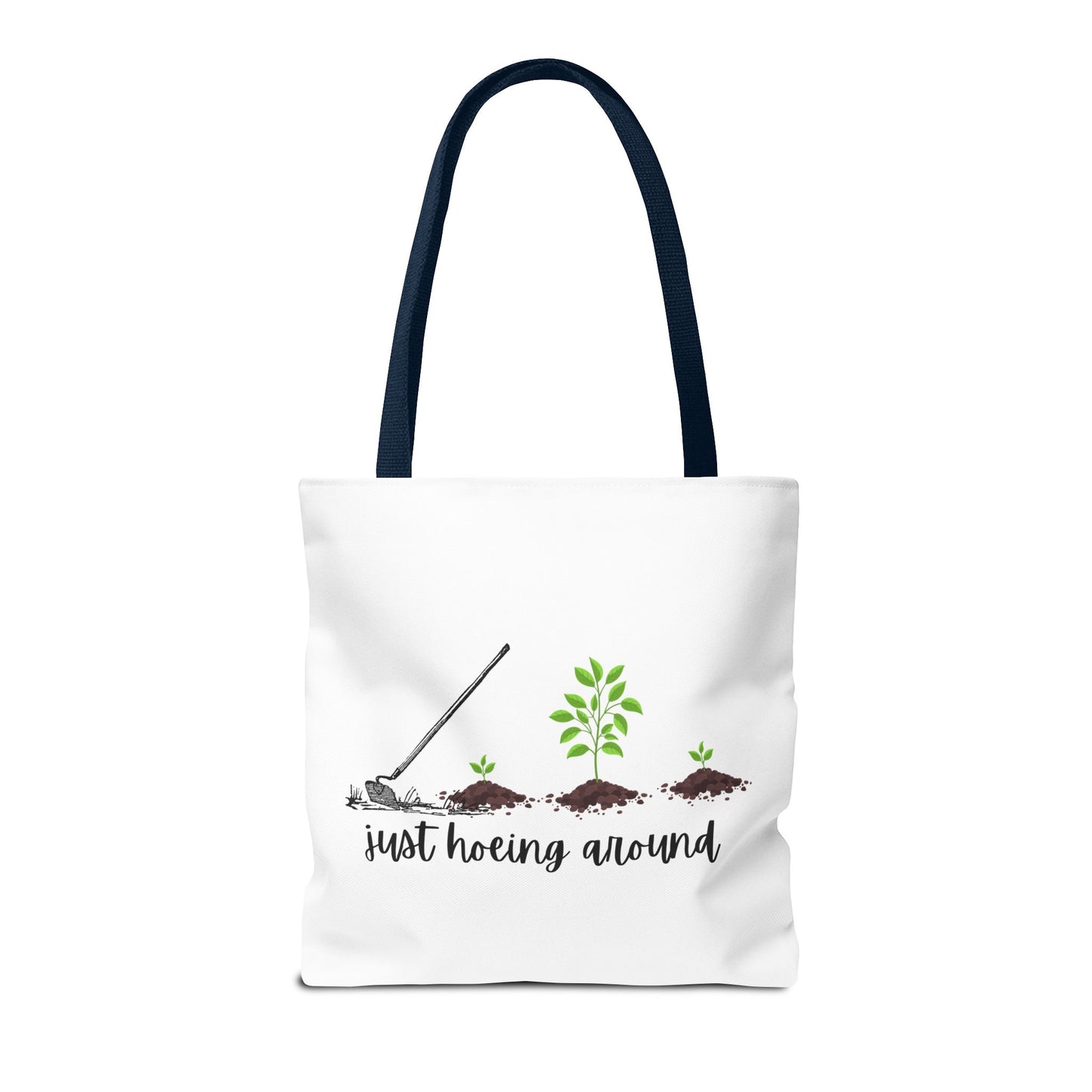 Unisex Just Hoeing Around Gardening Themed All Over Print Tote Bag