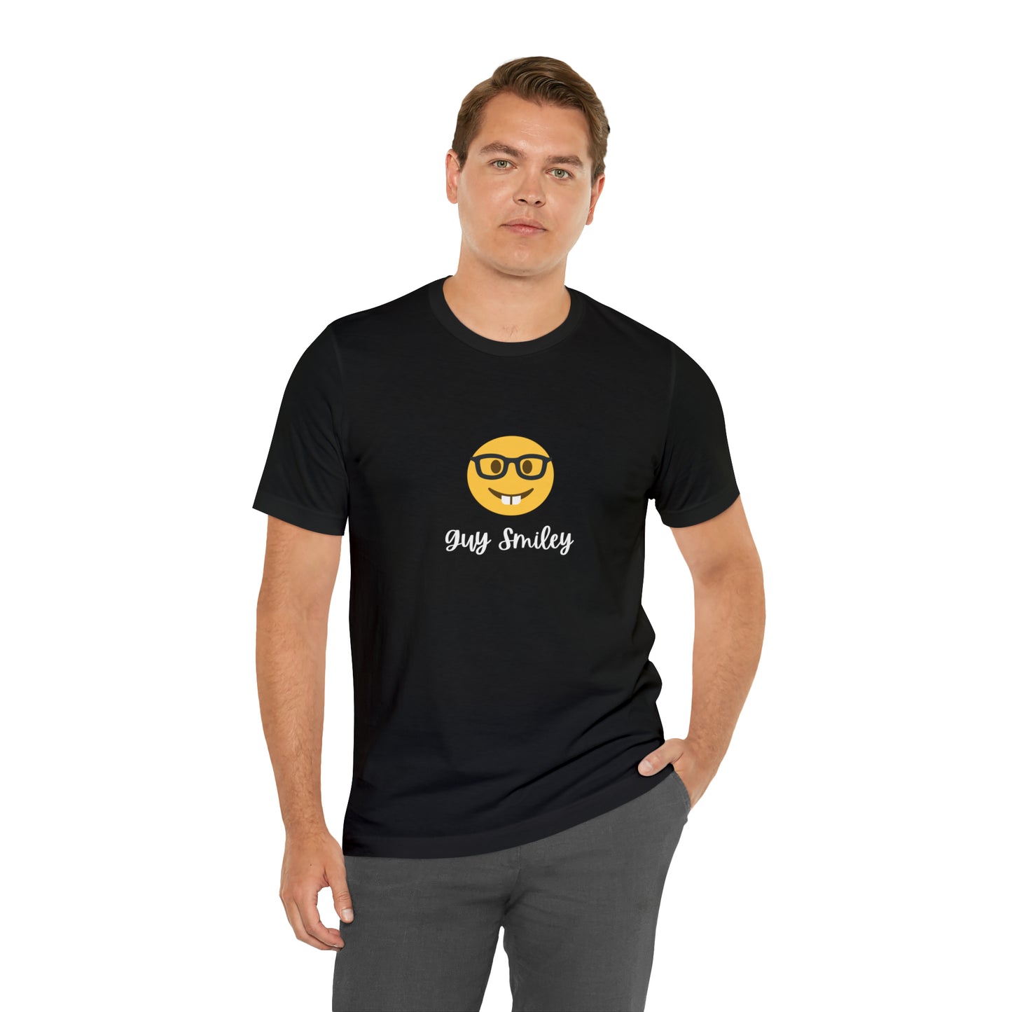 Unisex Jersey Short Sleeve Guy Smiley T-Shirt