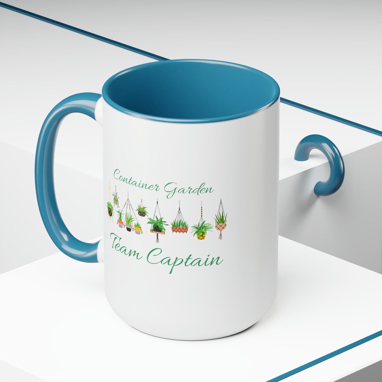 15oz Garden Themed Container Garden Team Captain Gardening Plant Parent Coffee Mug