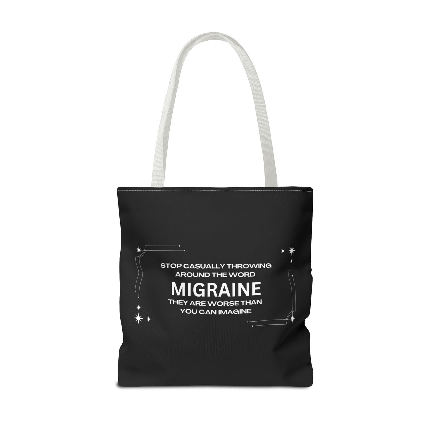 Unisex Migraine Day Invisible Illness Warrior Tote Bag