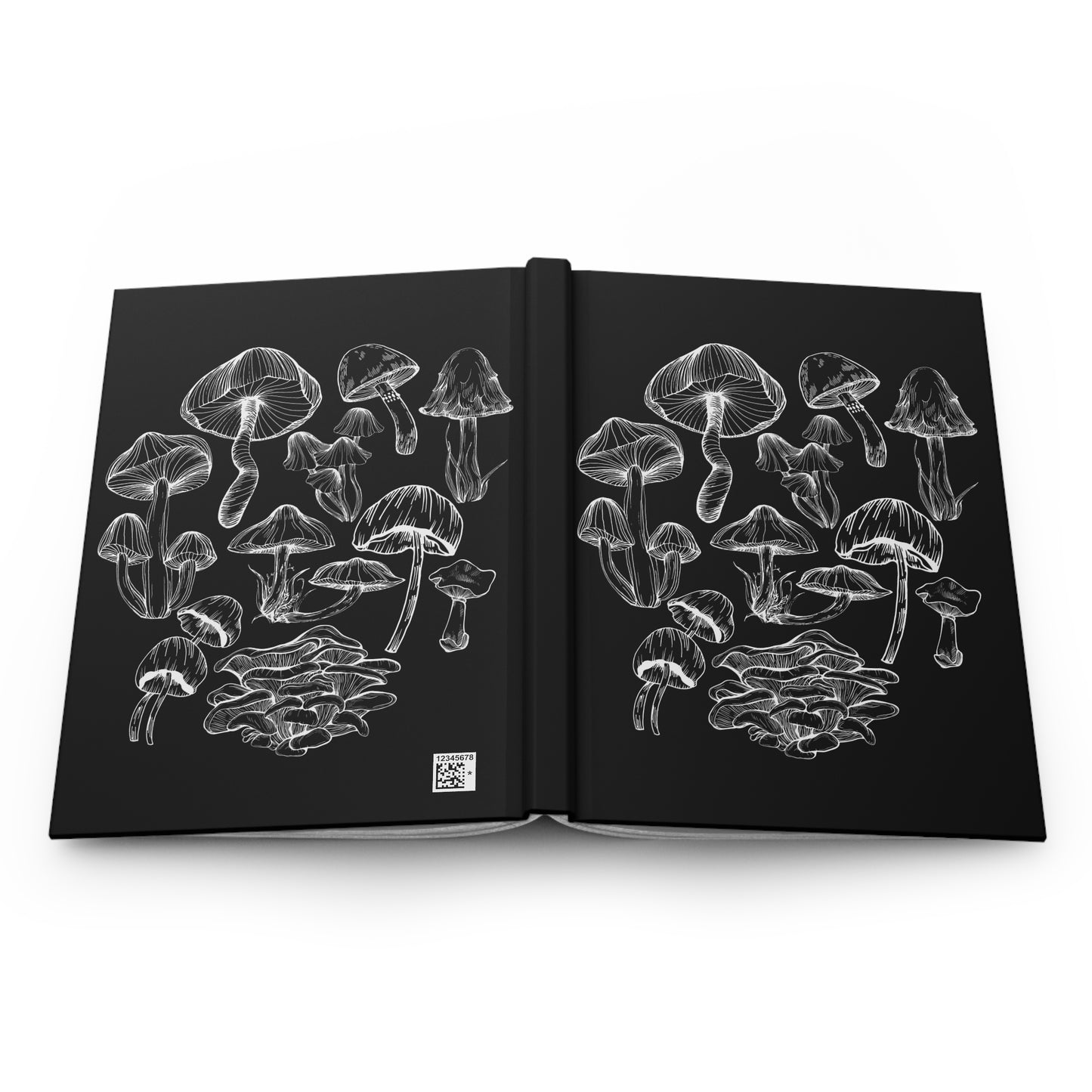 Hardcover Journal Mushroom Lover Fungi Print Toadstool Hardcover Journal