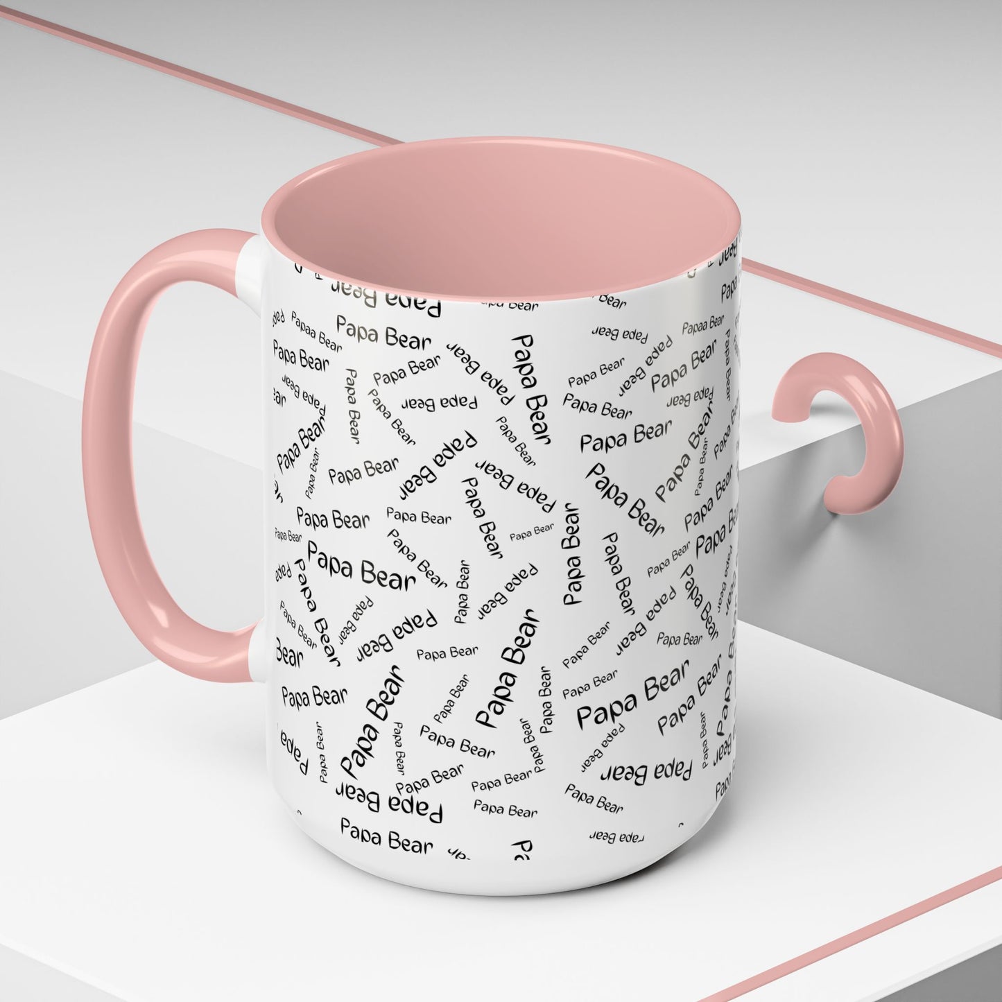 11oz/15oz Papa Bear Word Scramble Coffee Mug