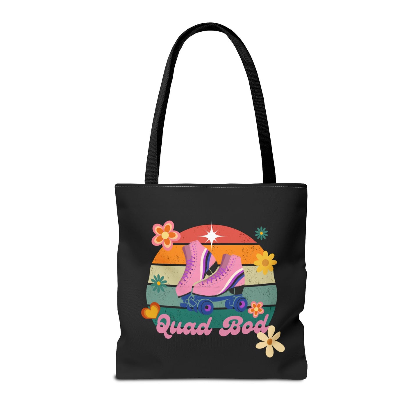 Unisex Retro Vibes Roller Skate Quad Bod Tote Bag