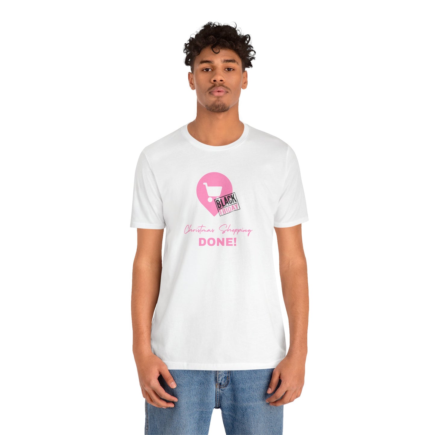 Unisex Jersey Short Sleeve Black Friday Christmas Shopping T-Shirt