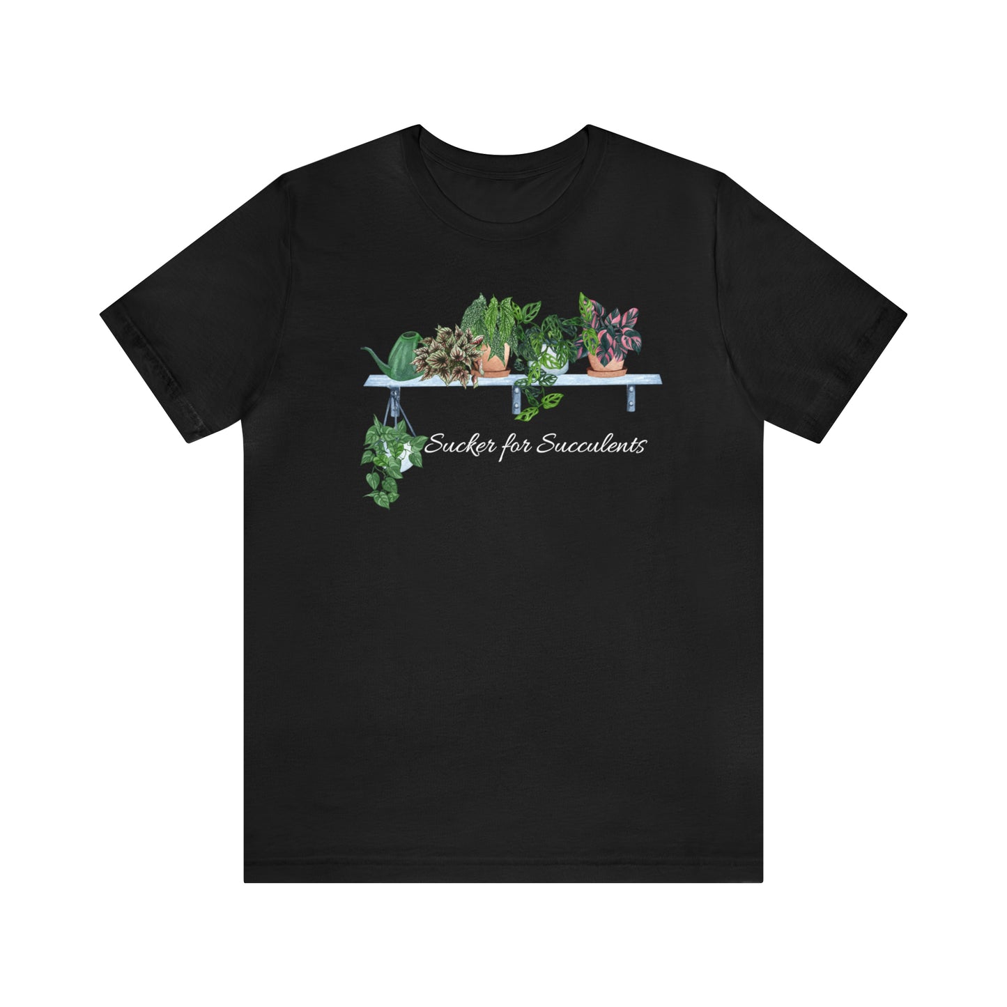 Unisex Gardening Themed T-Shirt Sucker for Succulents