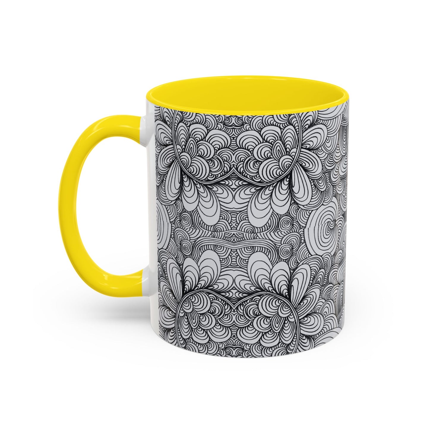 11oz/15oz Original Line Art Coffee Mug - Apricots Noir Mirage