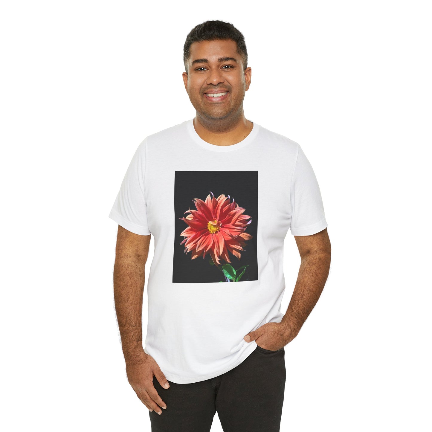 Unisex Jersey Short Sleeve Dahlia Flower T-Shirt