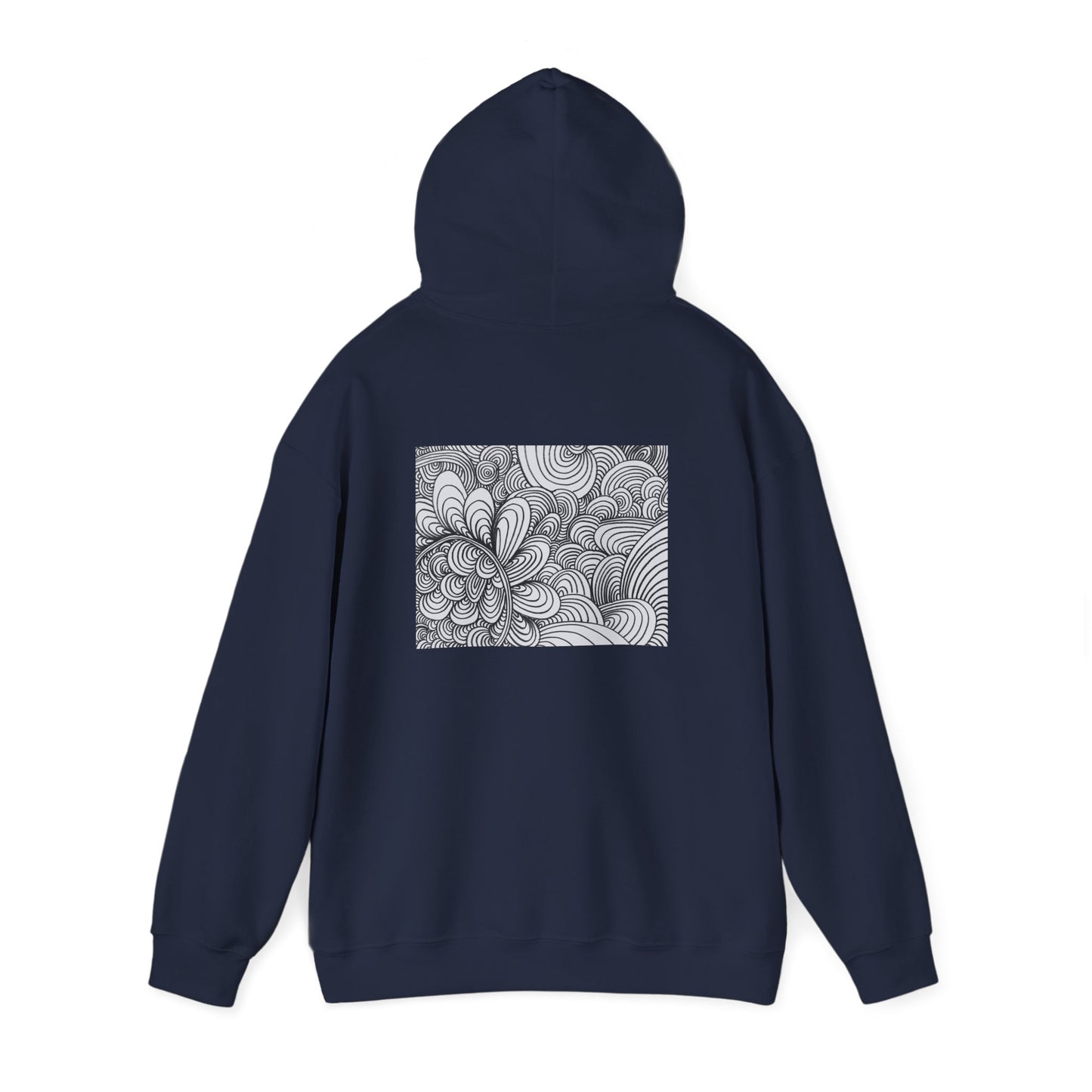 Unisex Heavy Blend™ Original Art Hooded Sweatshirt - Apricots Noir Mirage
