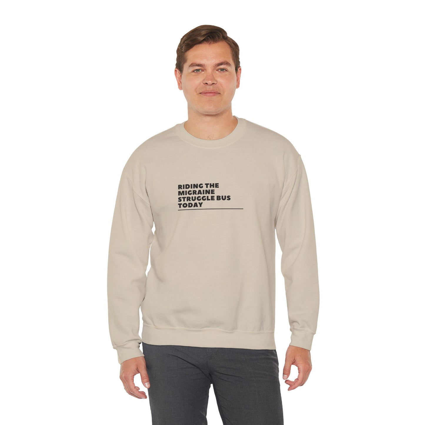 Unisex Migraine Day Invisible Illness Riding The Struggle Bus Warrior Sweatshirt