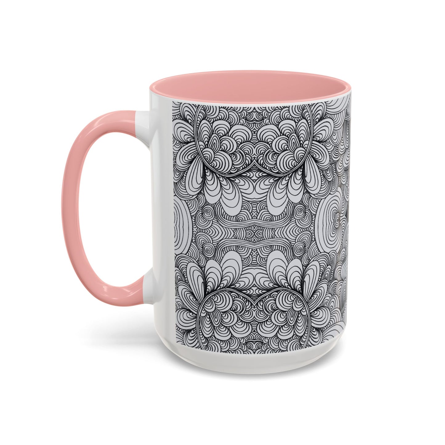 11oz/15oz Original Line Art Coffee Mug - Apricots Noir Mirage