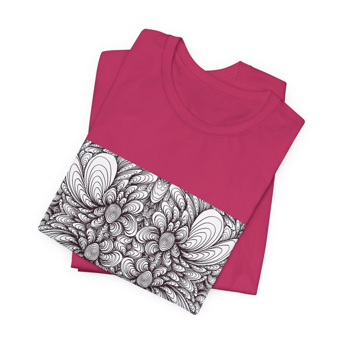 Unisex Original Line Art T-Shirt -Blooms