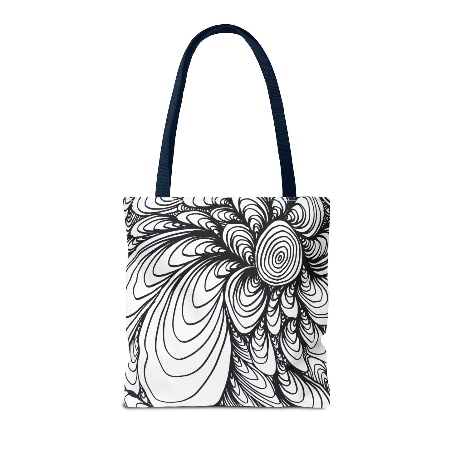 Unisex Original Doodle Art All Over Print Tote Bag - Apricots Noir