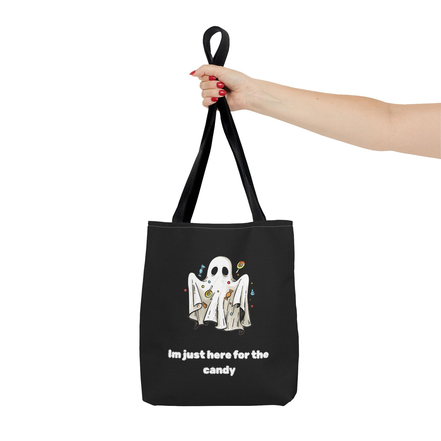 Cute Ghost Halloween Lover Spooky Season Trick or Treating Candy Bag Fall Themed Reusable Lunch Tote