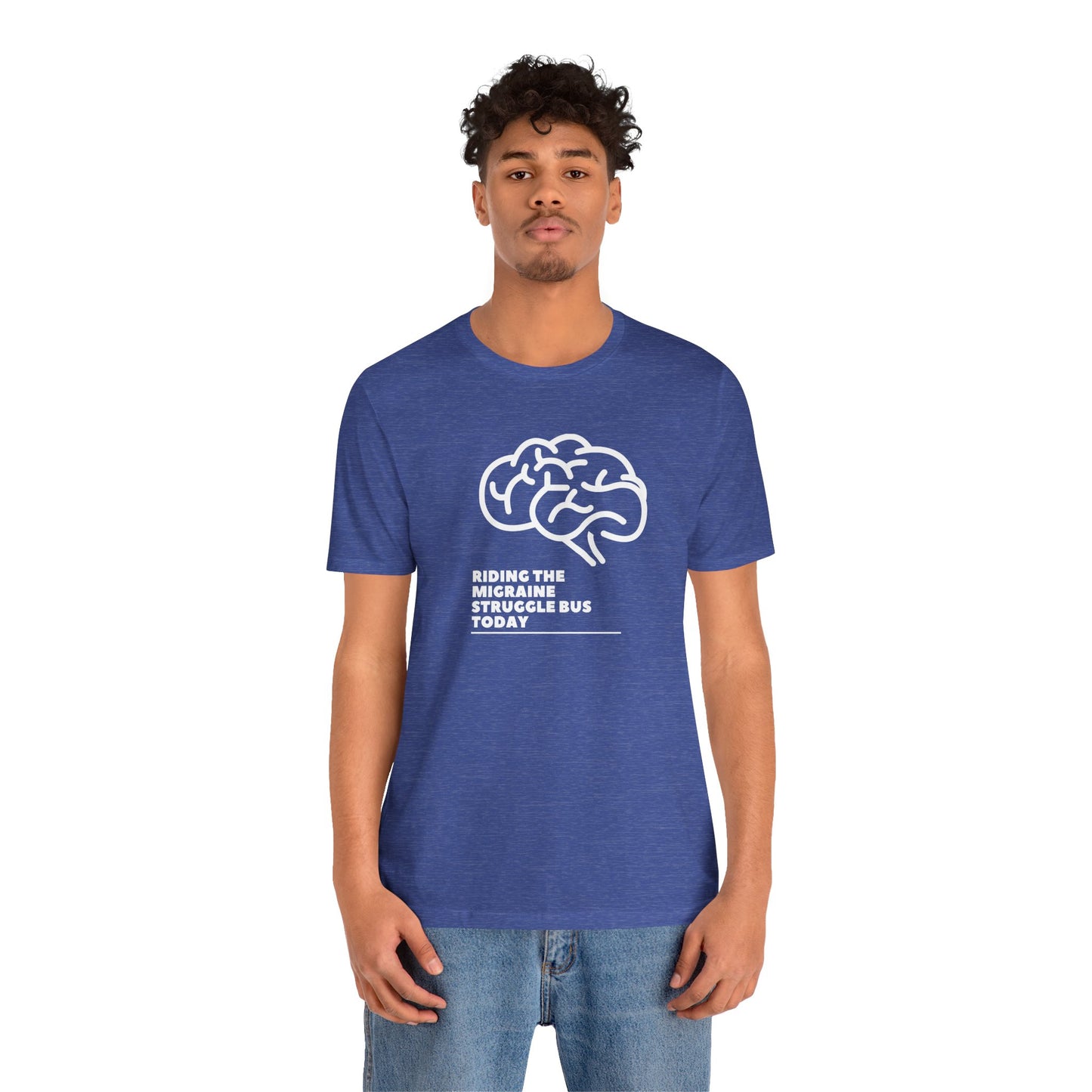 Unisex Migraine Day Invisible Illness Warrior Riding The Struggle Bus Tshirt