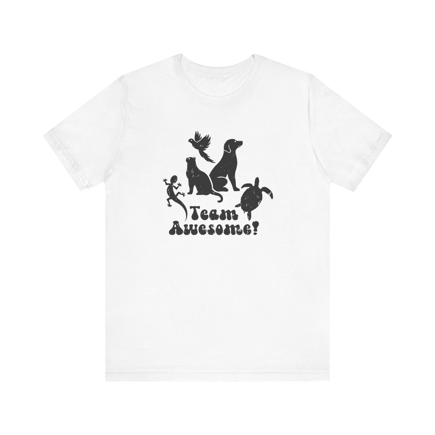 Unisex Animal Lover Lizard Cat Bird Dog Turtle Team Awesome T-Shirt