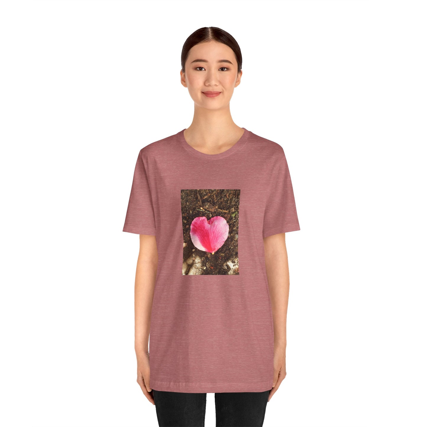 Unisex Jersey Short Sleeve Double Delight Rose Petal T-Shirt