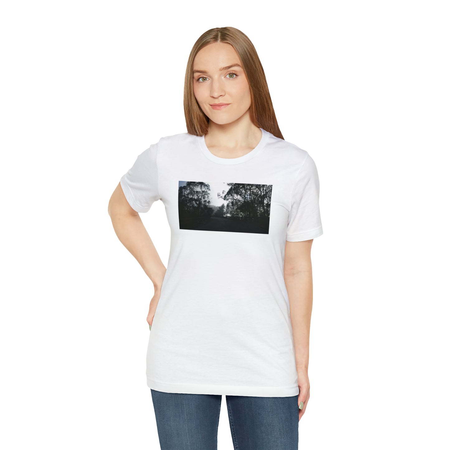 Unisex Travel T-Shirt, Scenic Ride I-280 On-ramp SF