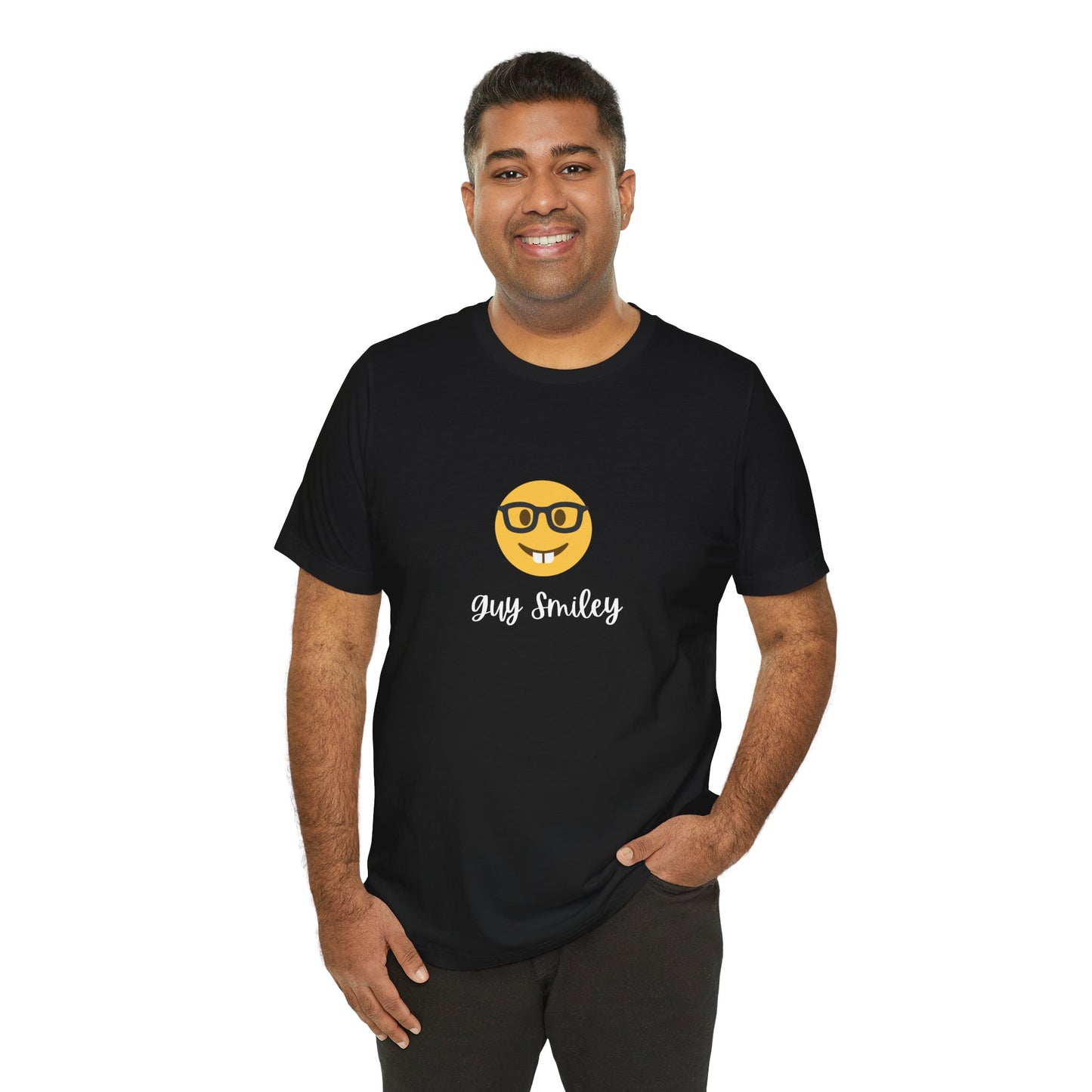 Unisex Jersey Short Sleeve Guy Smiley T-Shirt