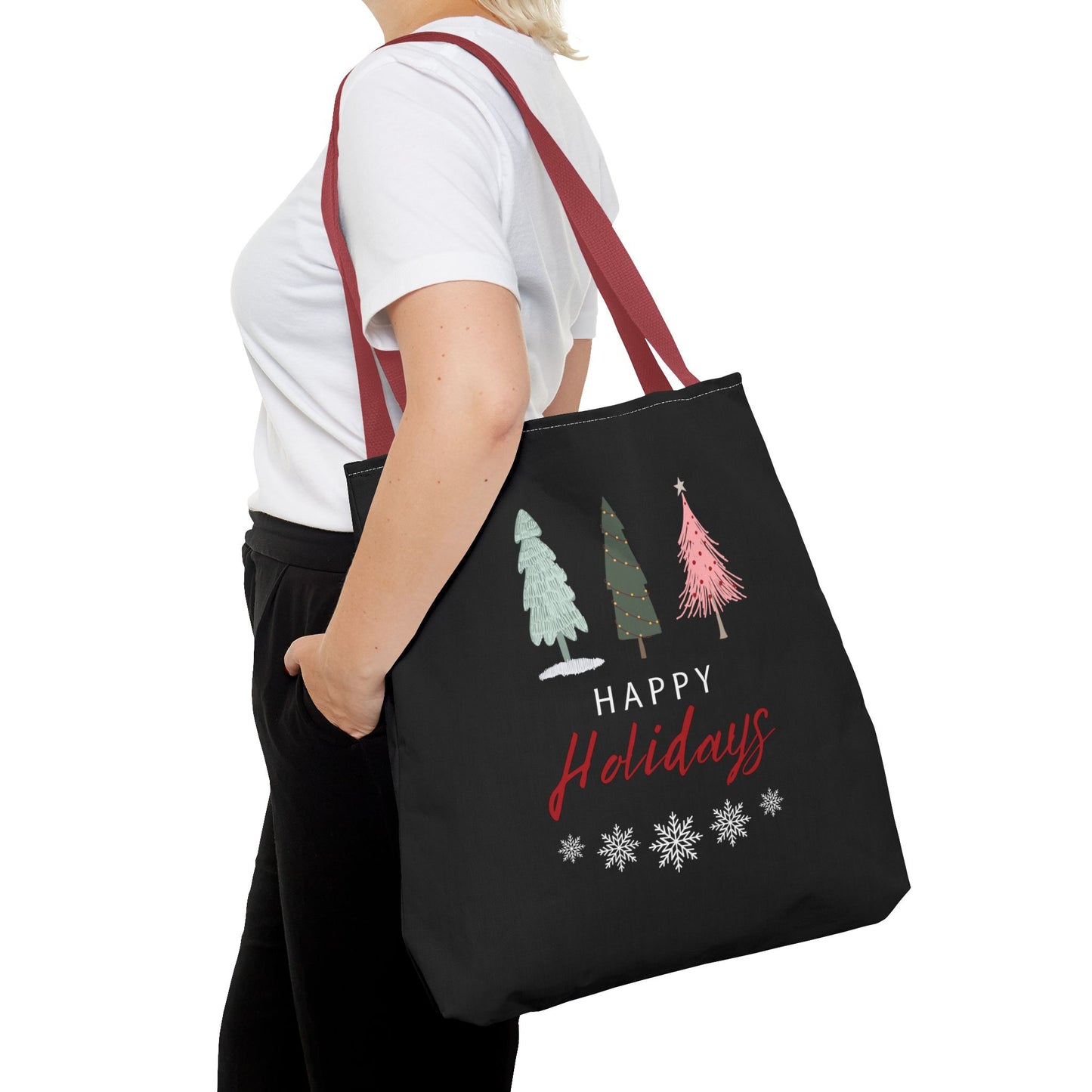 Unisex Happy Holidays Seasons Greetings Fall Tote Bag