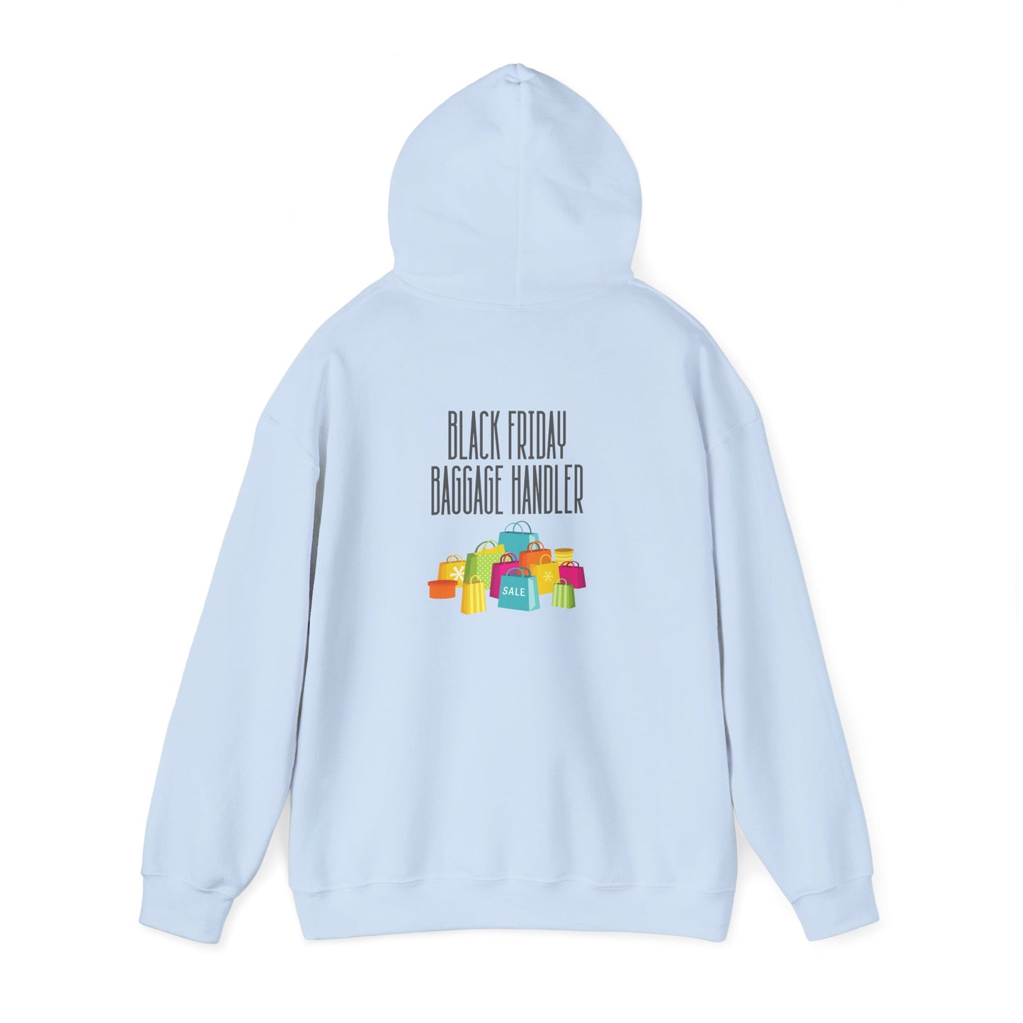Unisex Heavy Blend™ Black Friday Christmas Sales Baggage Handler Shopping Sales Hooded Sweatshirt