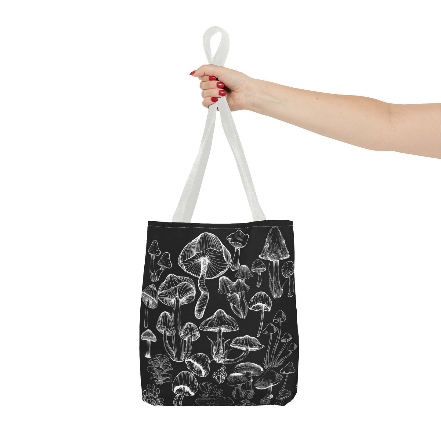 Unisex Mushroom Lover Fungi Print Toadstool Mycology Tote Bag