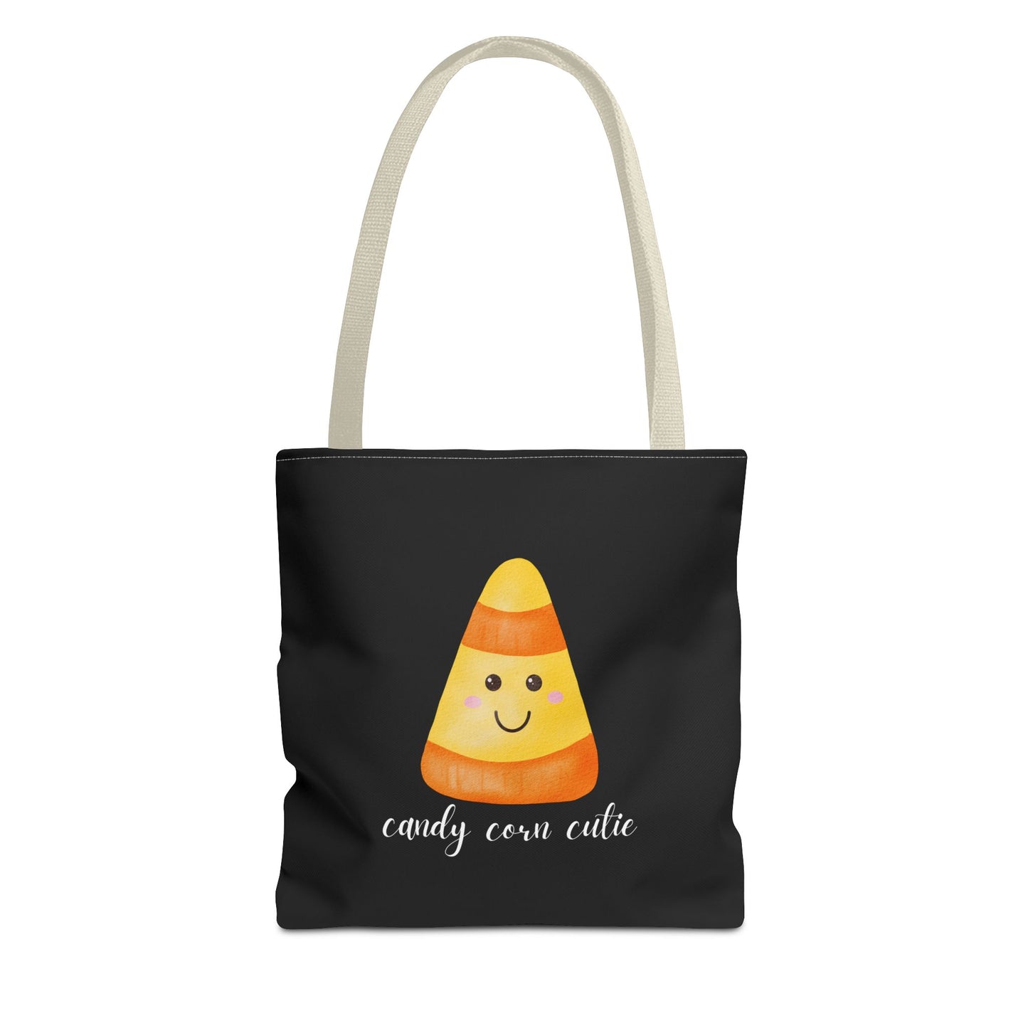 Cute Candy Corn Halloween Tote Bag Spooky Season Tote Trick or Treating Candy Bag Fall Themed Reusable Lunch Tote