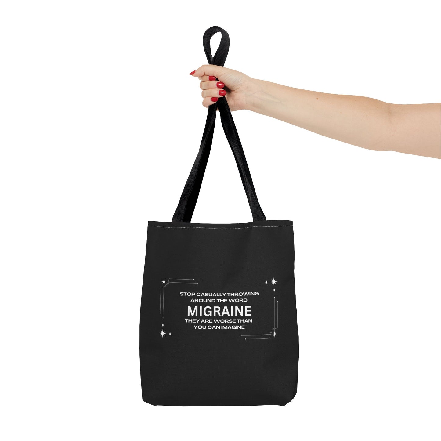 Unisex Migraine Day Invisible Illness Warrior Tote Bag