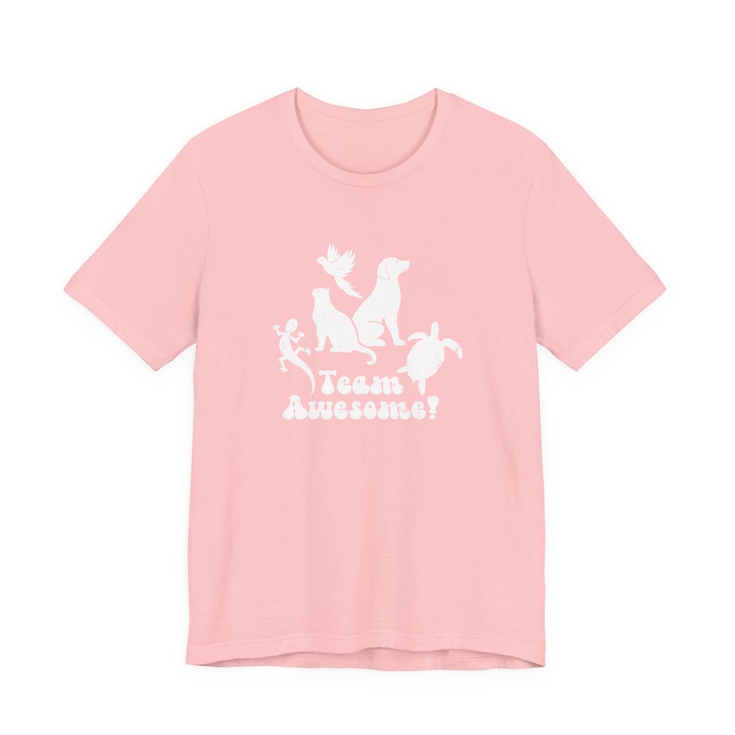 Unisex Animal Lover Lizard Cat Bird Dog Turtle Team Awesome T-Shirt