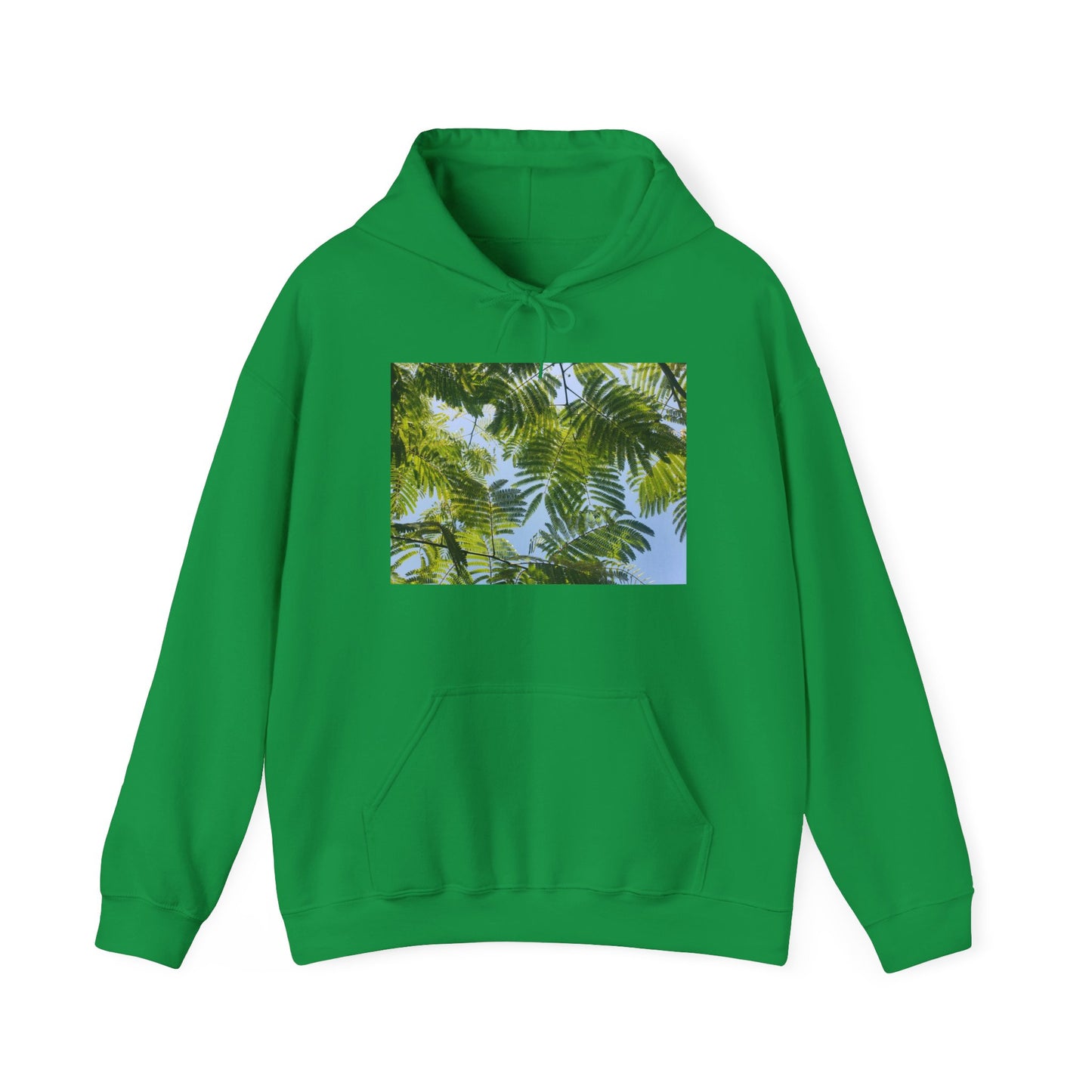 Unisex Heavy Blend™ Original Print Silk Canopy Crewneck Hooded Sweatshirt