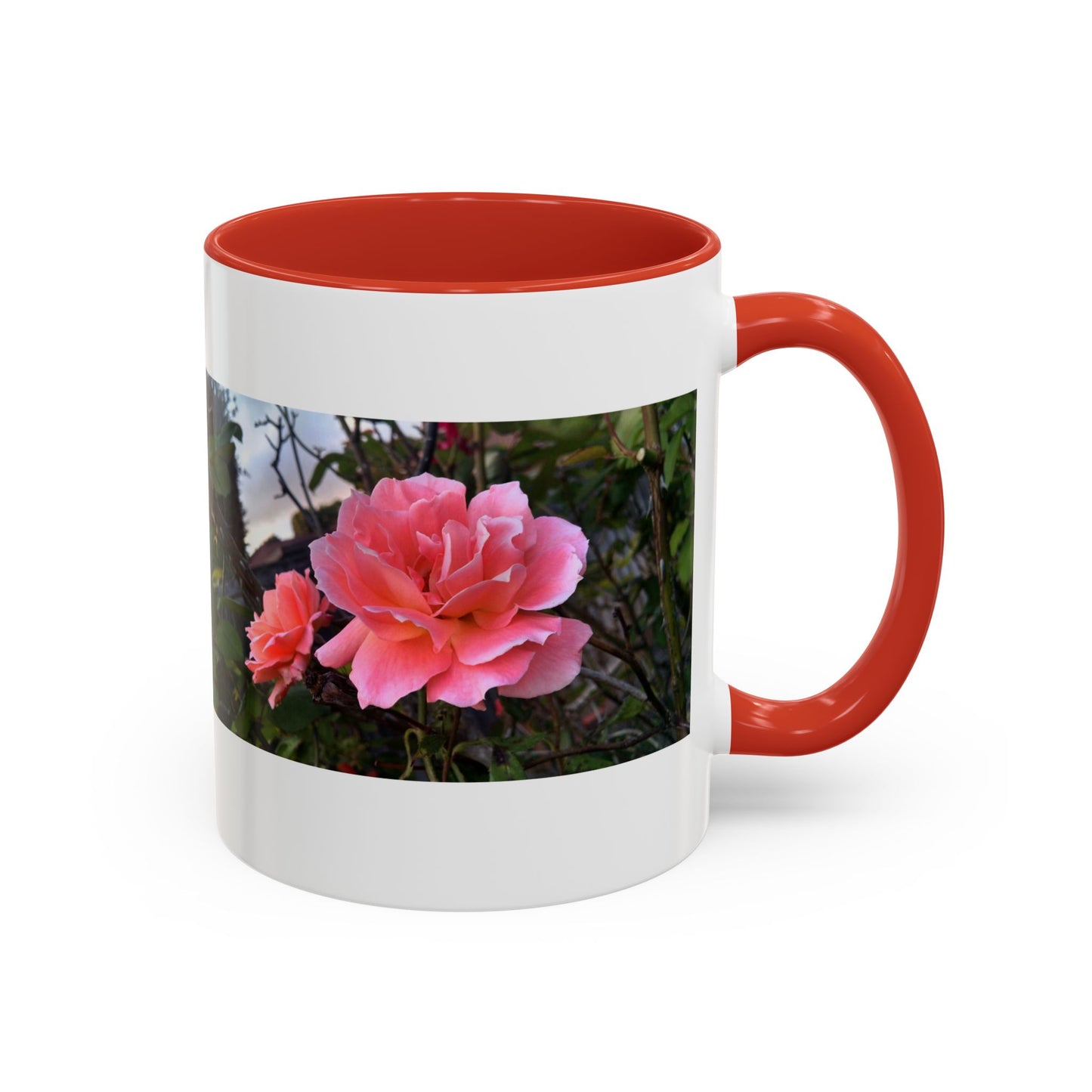 11oz/15oz Garden Themed Double Delight Rose Coffee Mug