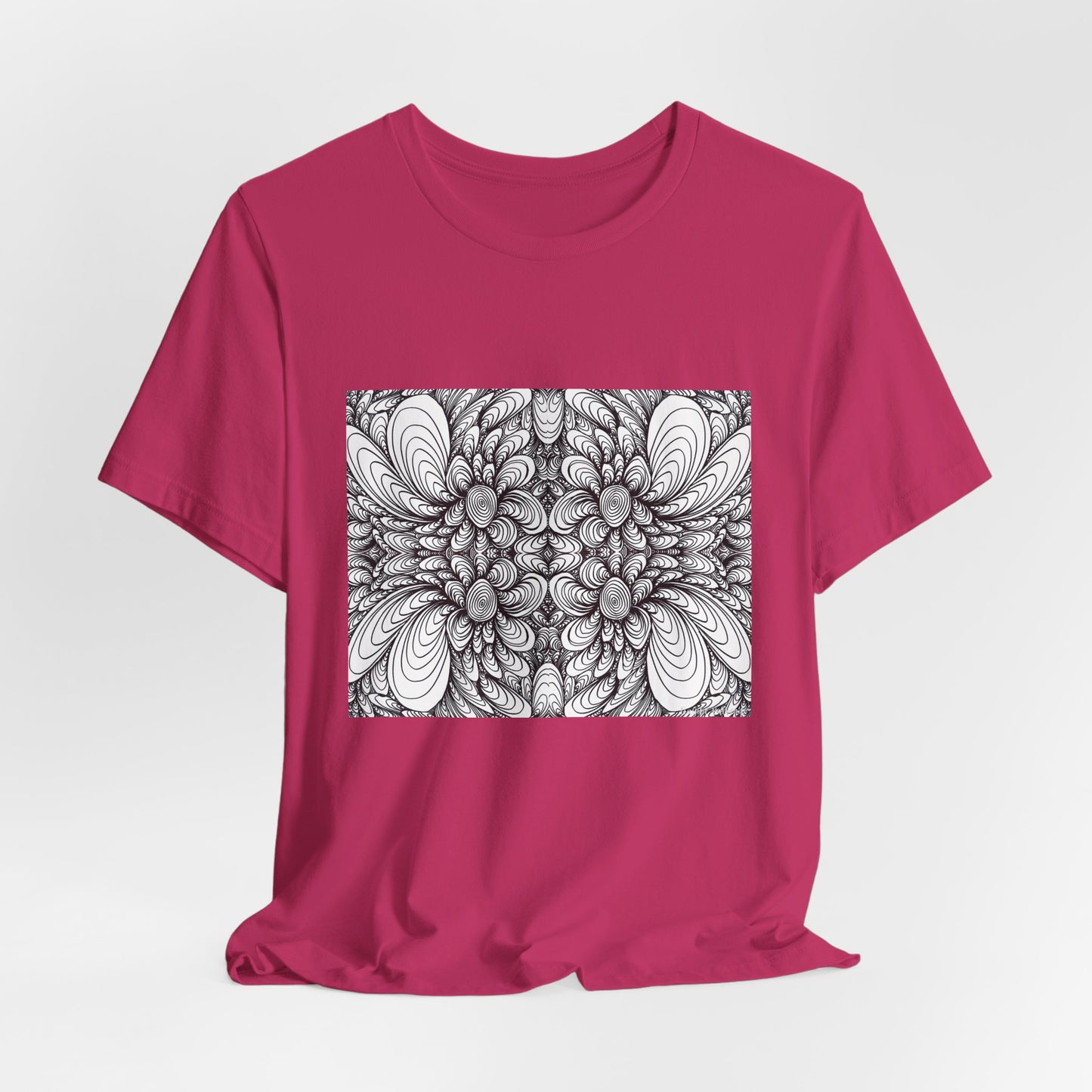 Unisex Original Line Art T-Shirt -Blooms