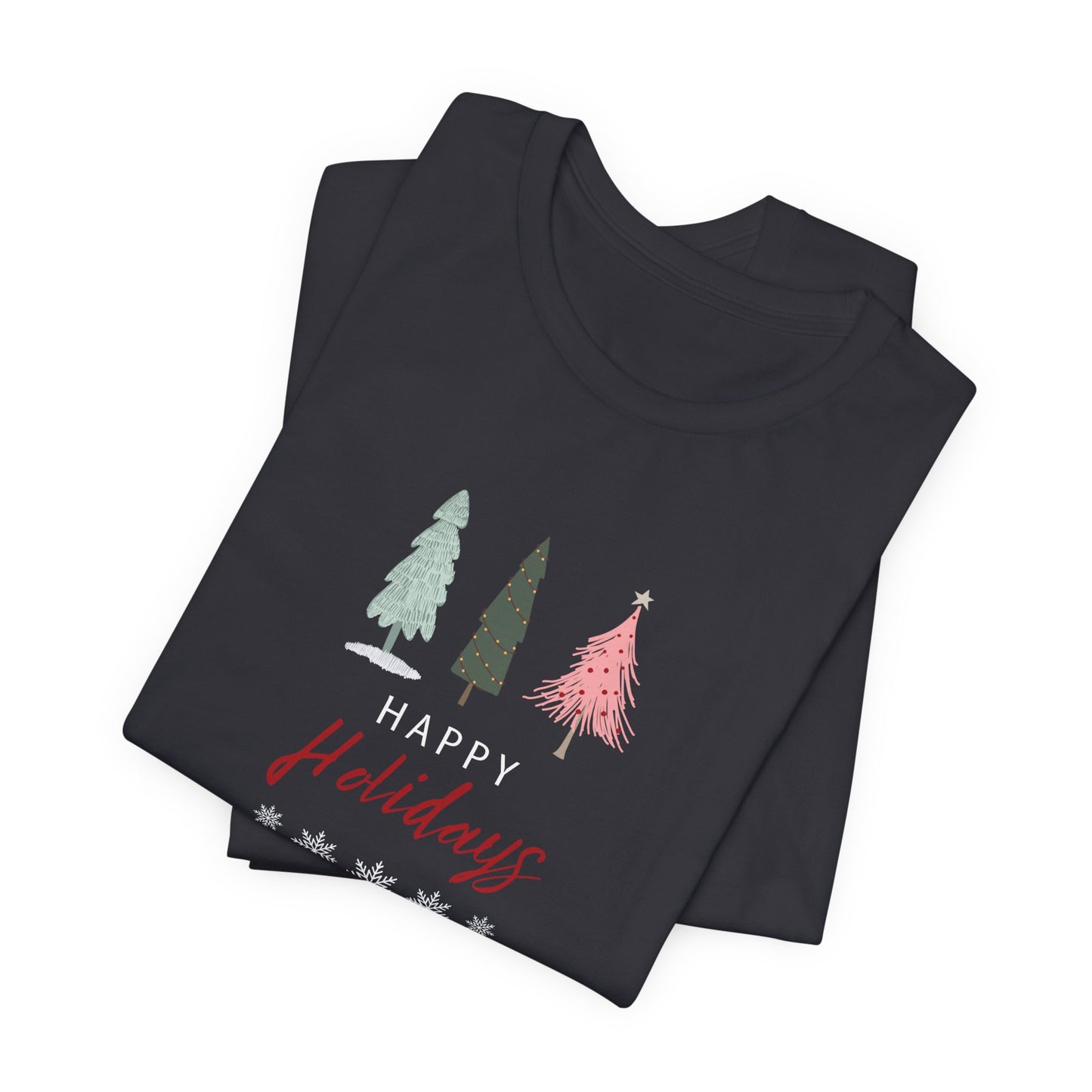 Unisex Jersey Short Sleeve Happy Holidays Seasons Greetings Fall T-Shirt