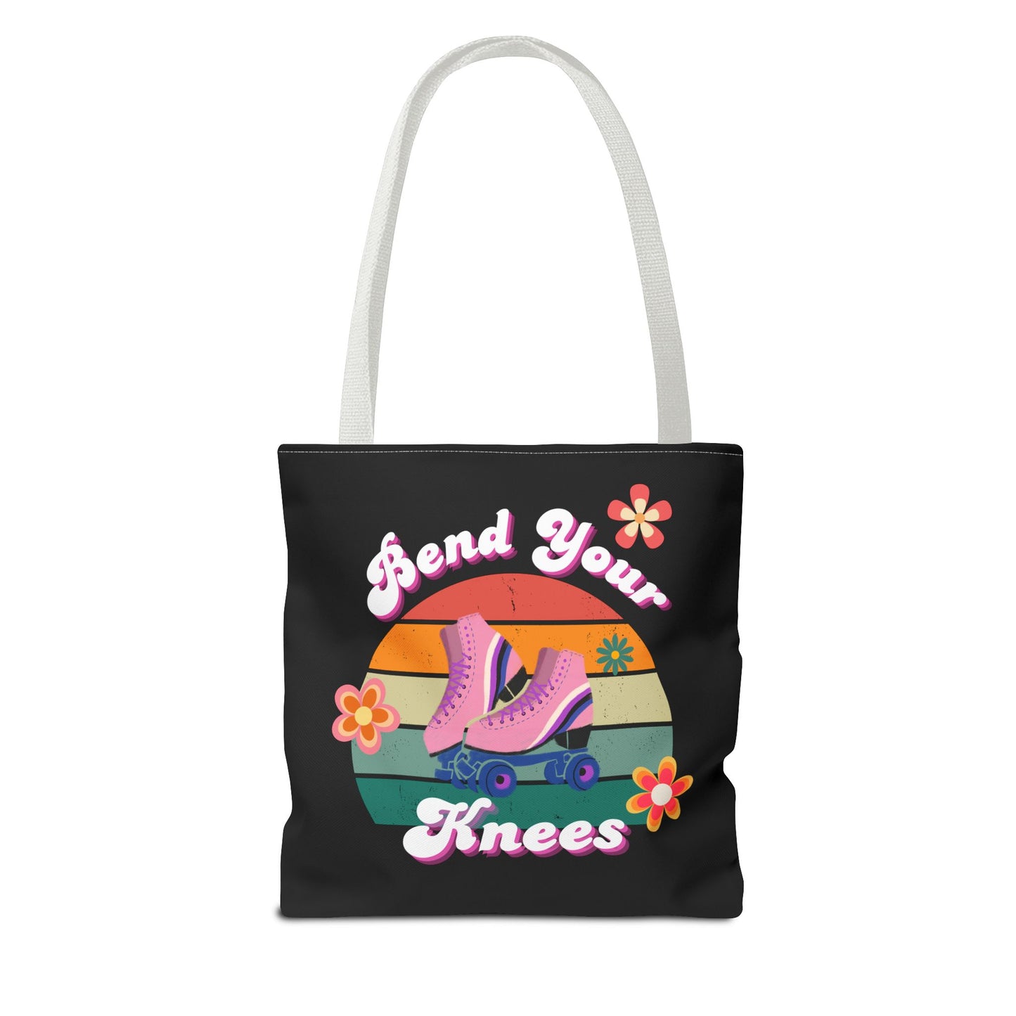Unisex Retro Vibes Bend Your Knees Skate Day Tote Bag