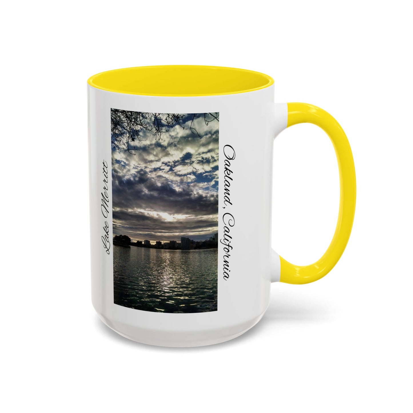 11oz/15oz Two Tone Lake Merritt, Oakland California San Francisco Bay Area Keepsake Coffee Mug