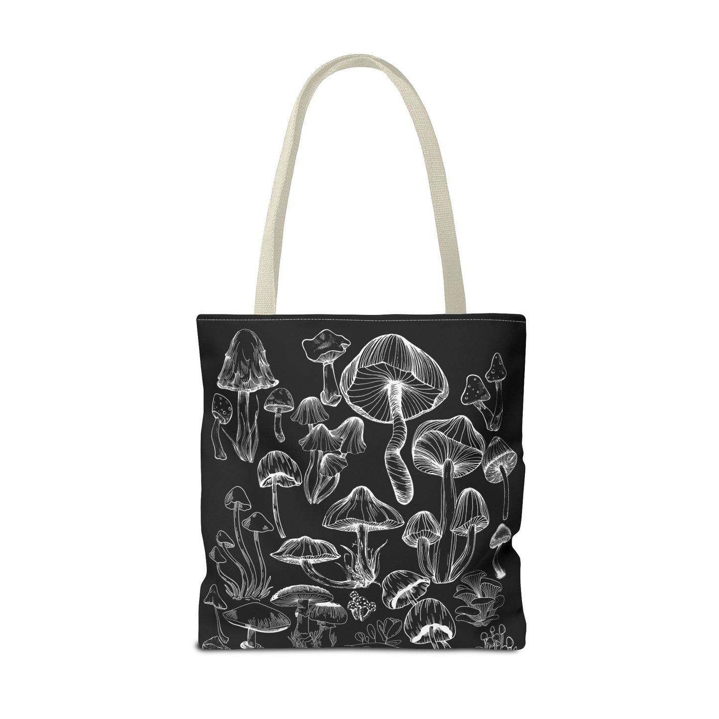 Unisex Mushroom Lover Fungi Print Toadstool Mycology Tote Bag