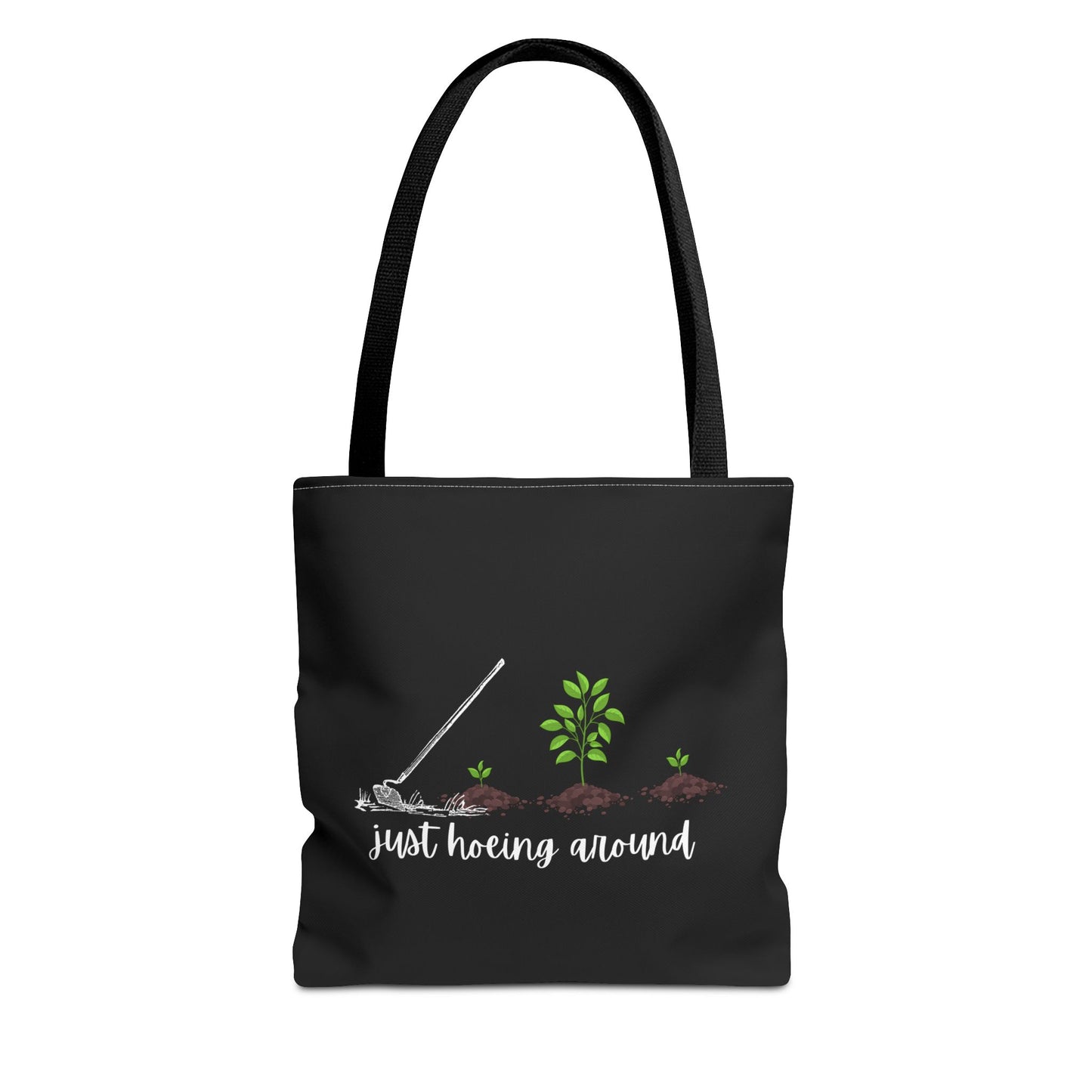 Unisex Just Hoeing Around Gardening Themed All Over Print Tote Bag