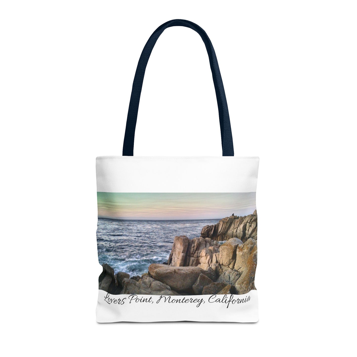 Unisex Travel Tote Bag Monterey California Scenic View Lovers Point Bay Area Keepsake Tote Bag Ocean View Nature Inspired Travel Gift Idea