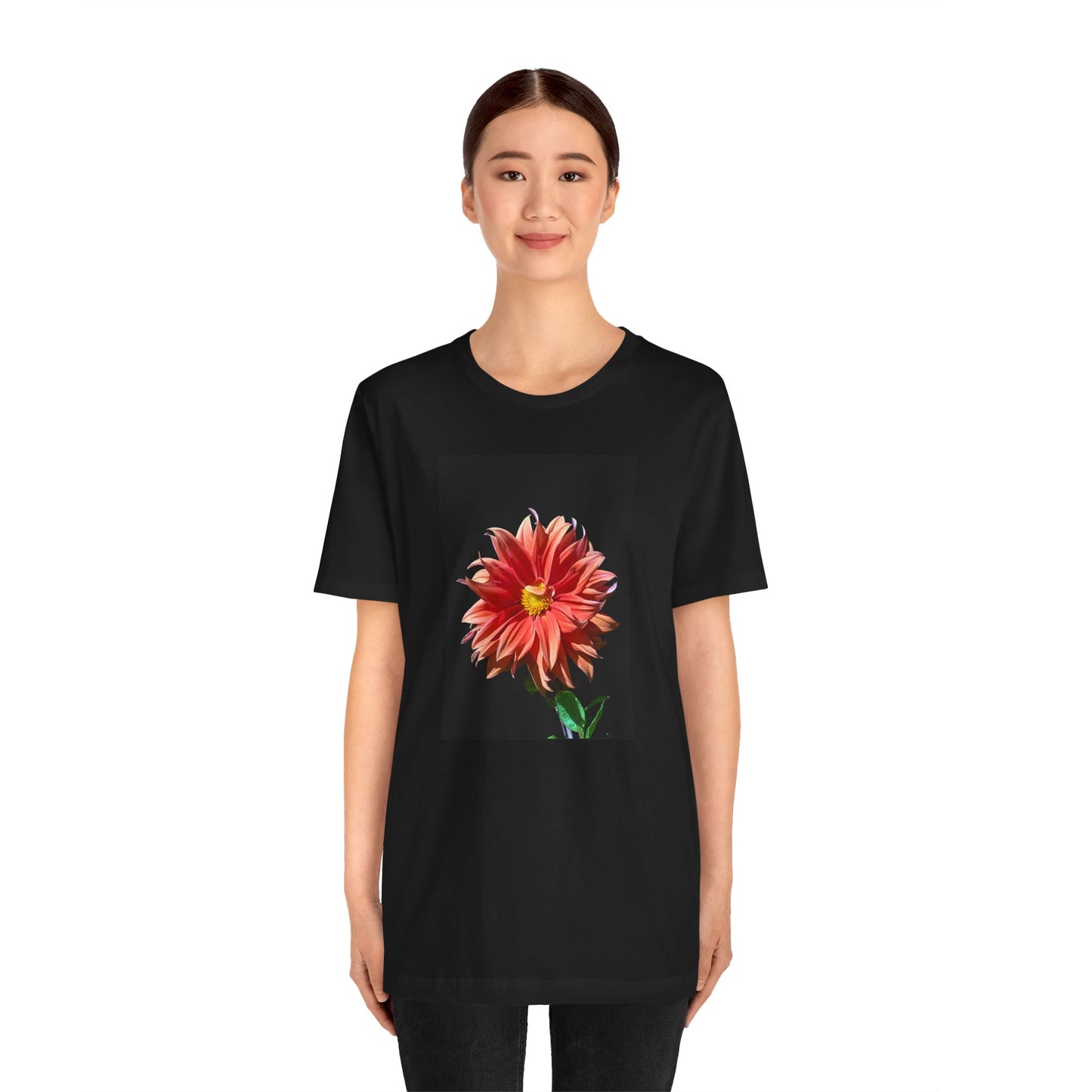 Unisex Jersey Short Sleeve Dahlia Flower T-Shirt