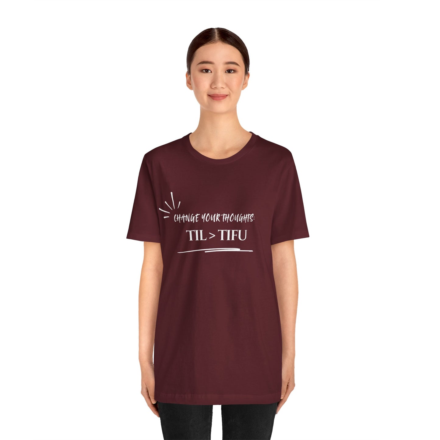 Unisex Self Love Positive Self Talk and Thoughts Mental Health Awareness and Positivity T-Shirt TIL>TIFU