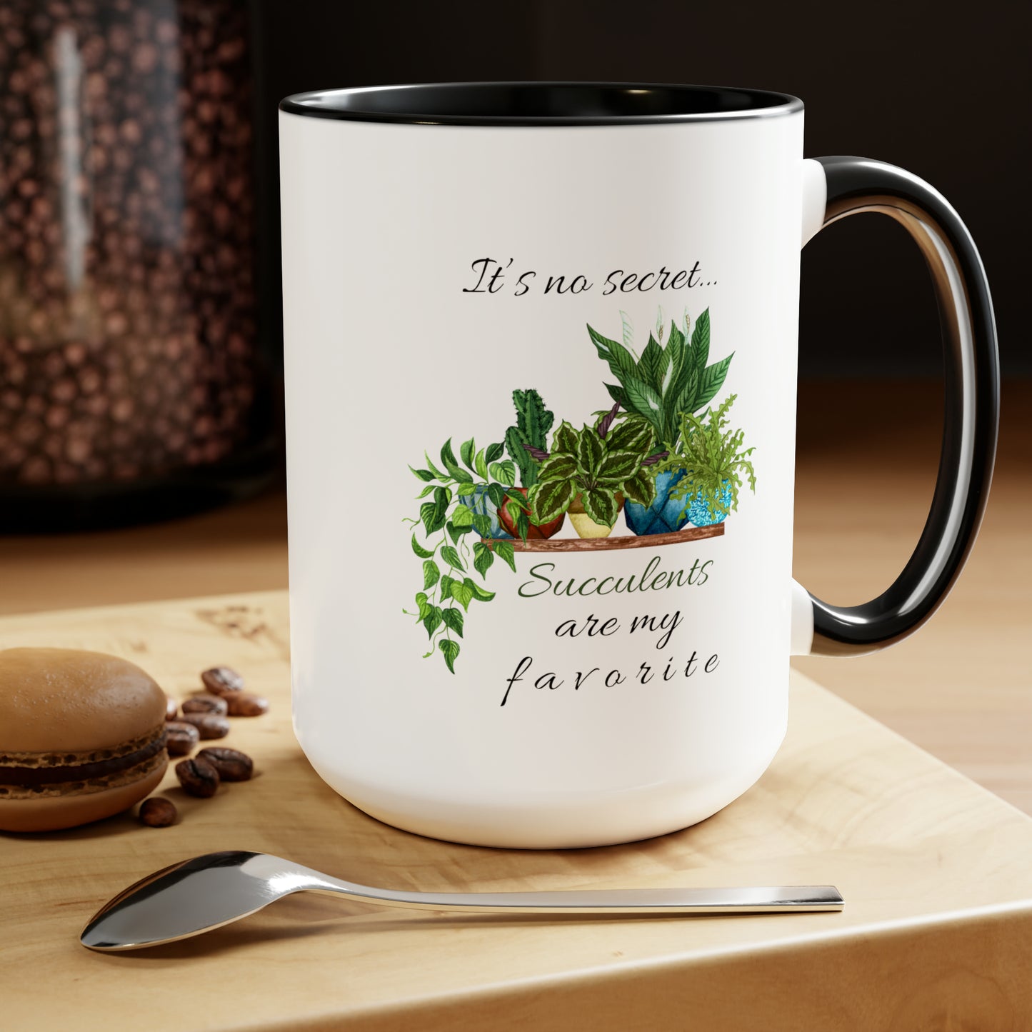 15oz Garden Themed Coffee Mug - Succulents Are My Favorite