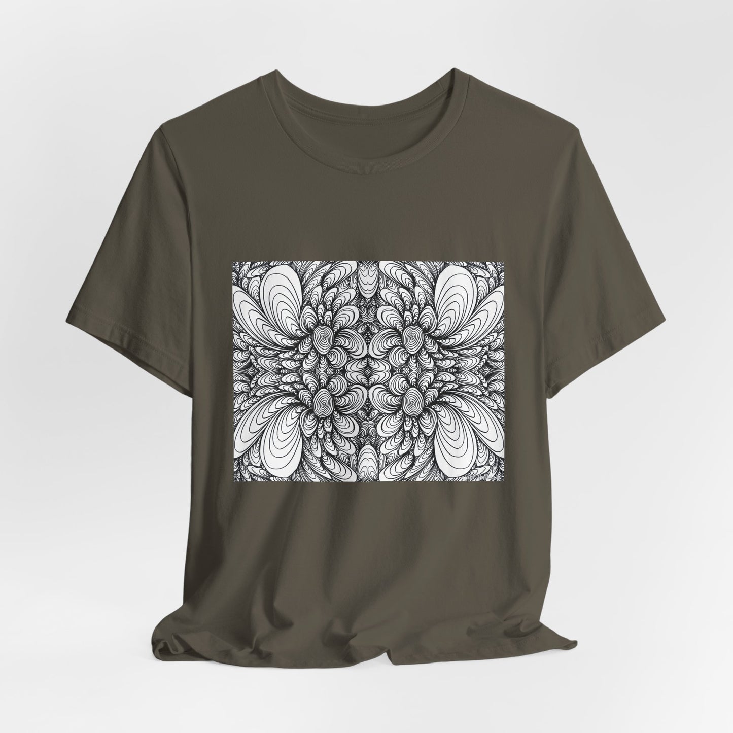 Unisex Original Line Art T-Shirt -Blooms