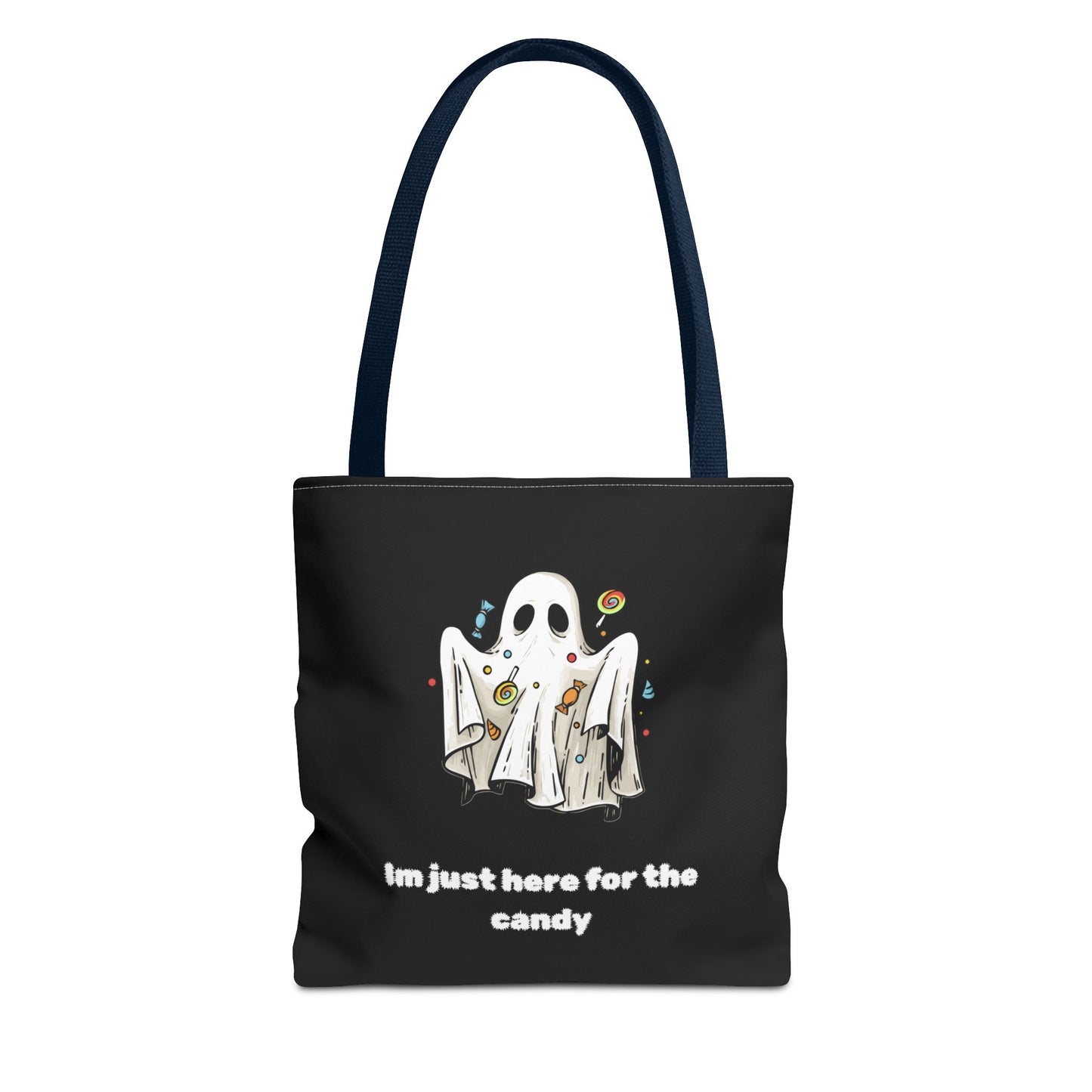 Cute Ghost Halloween Lover Spooky Season Trick or Treating Candy Bag Fall Themed Reusable Lunch Tote