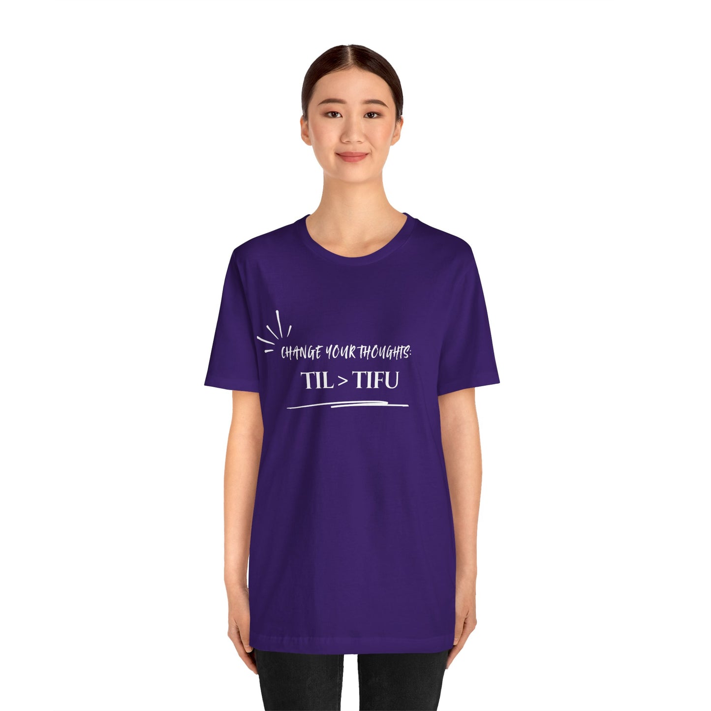 Unisex Self Love Positive Self Talk and Thoughts Mental Health Awareness and Positivity T-Shirt TIL>TIFU