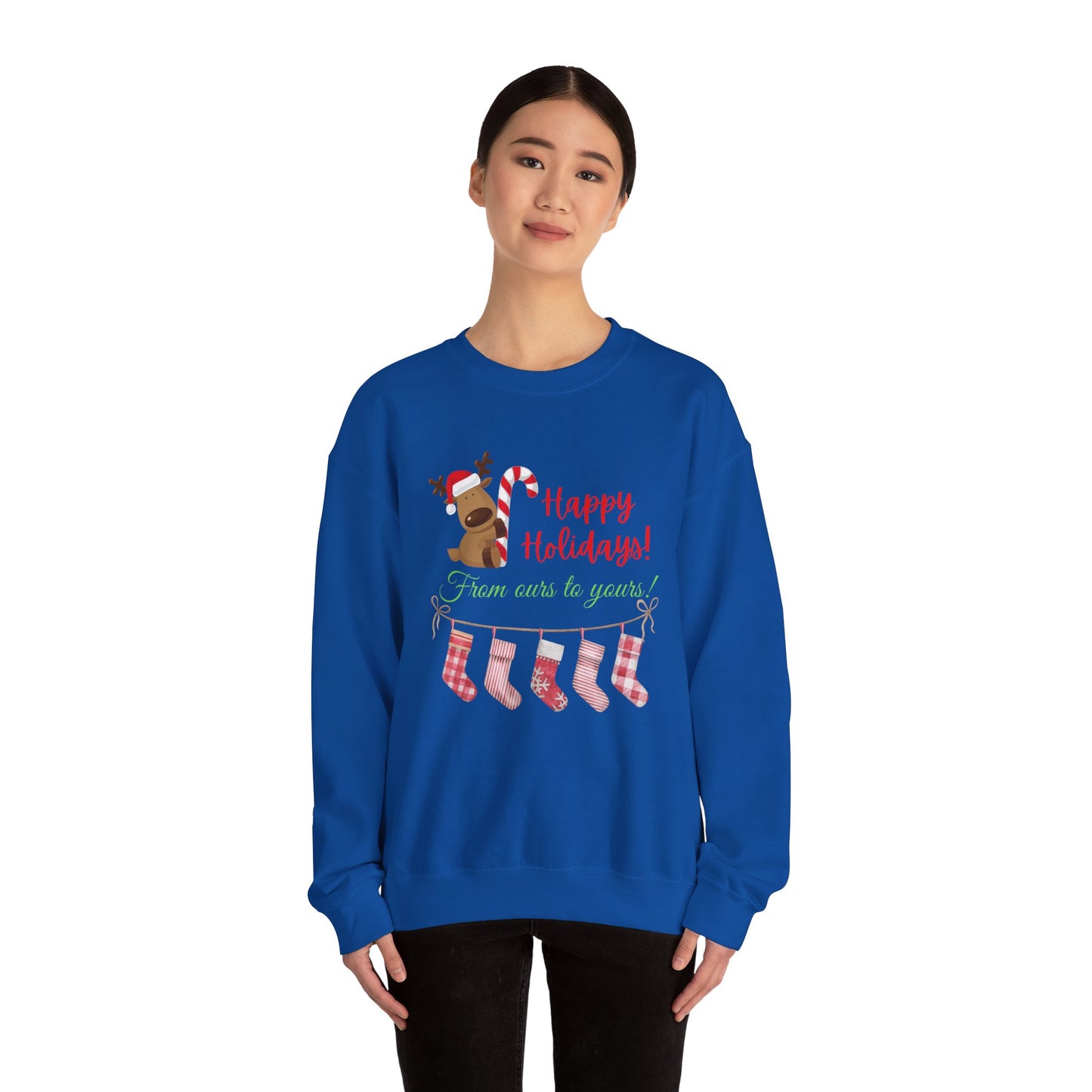 Unisex Heavy Blend Happy Holidays From Ours To Yours Sweatshirt