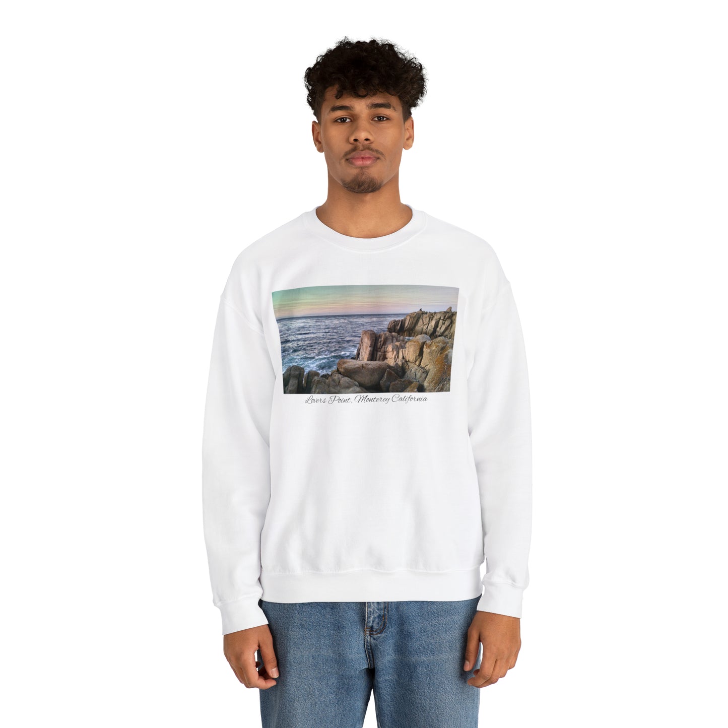 Unisex Landscape Sweatshirt Lovers Point, San Francisco Bay Area, Monterey, Monterey California, California