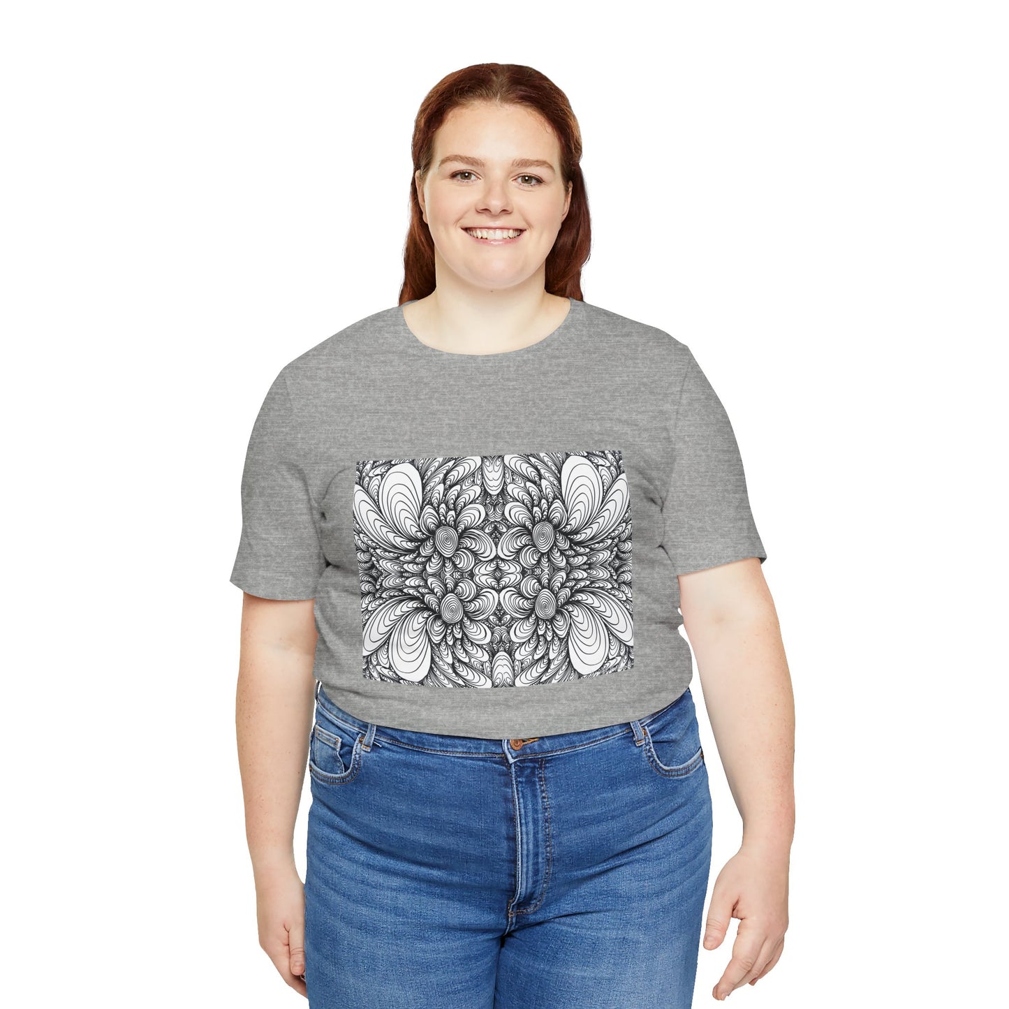 Unisex Original Line Art T-Shirt -Blooms