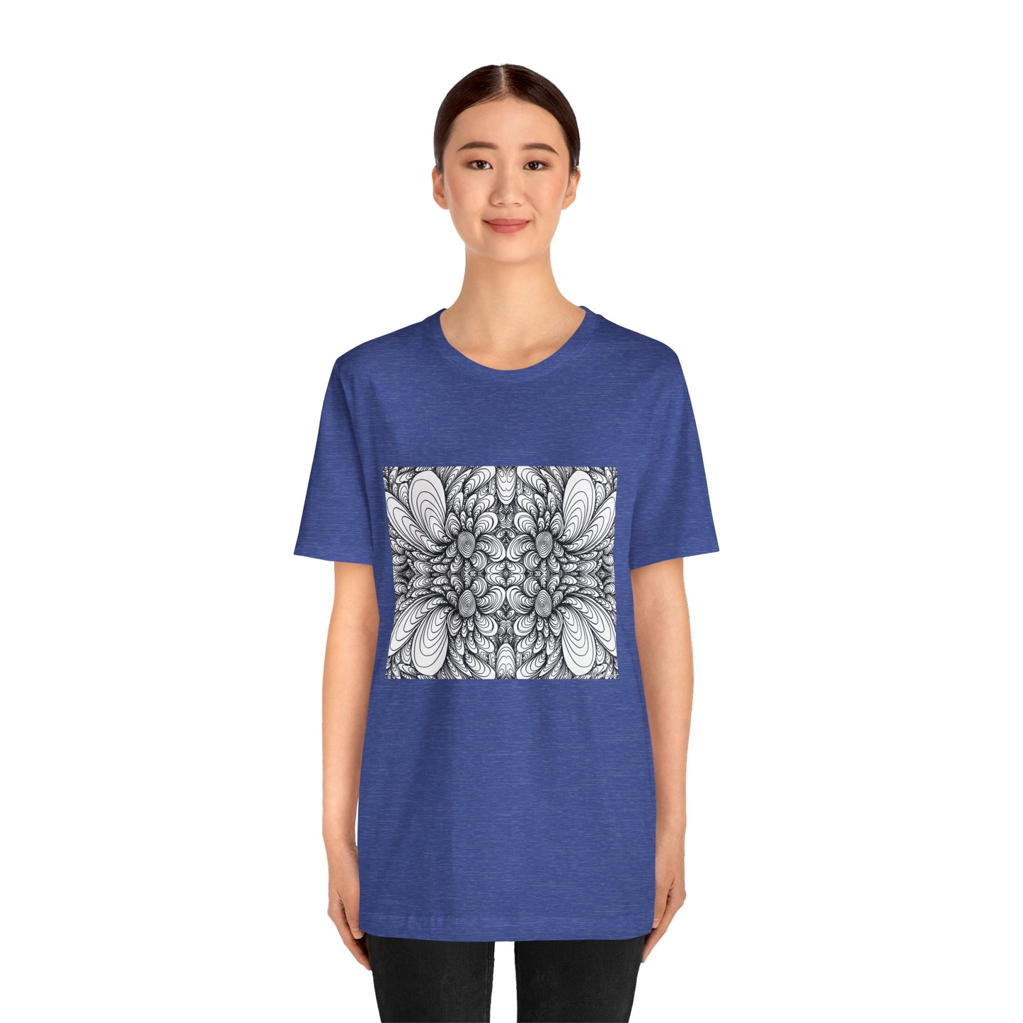 Unisex Original Line Art T-Shirt -Blooms