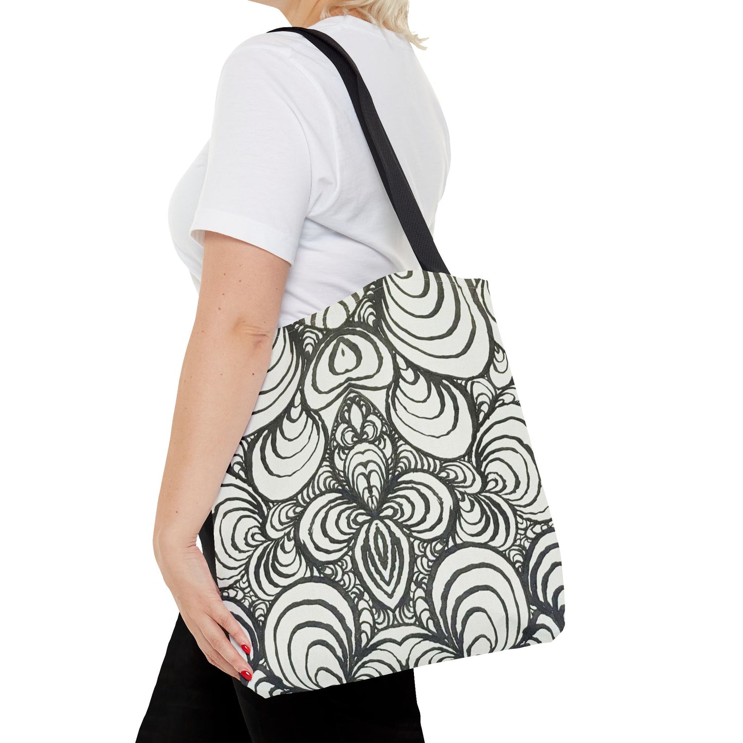 Unisex Original Line Art - All Over Print Tote Bag - Puzzle Panels 1