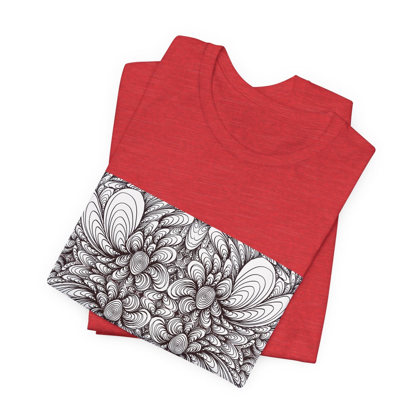 Unisex Original Line Art T-Shirt -Blooms