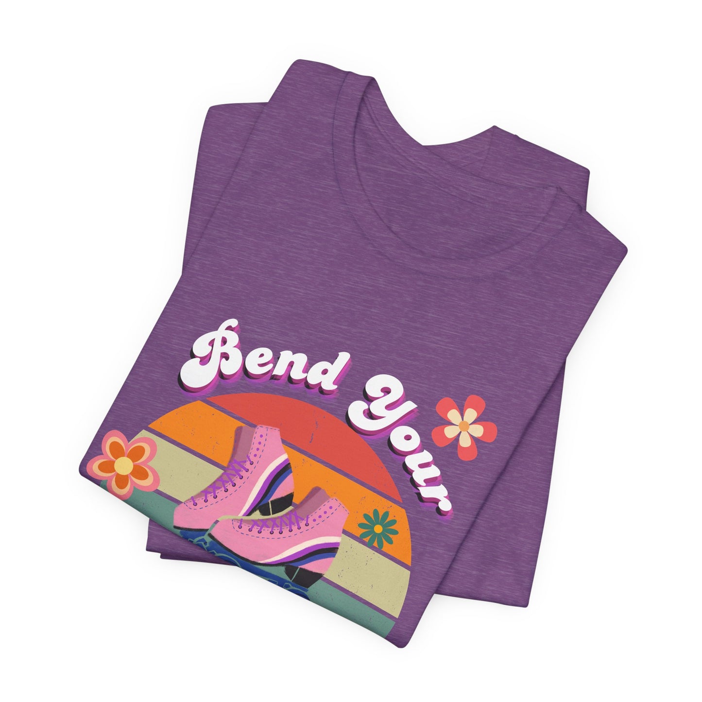 Unisex Retro Vibes Bend Your Knees Skater T-Shirt